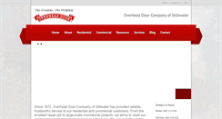 Desktop Screenshot of overheaddoorstillwater.com
